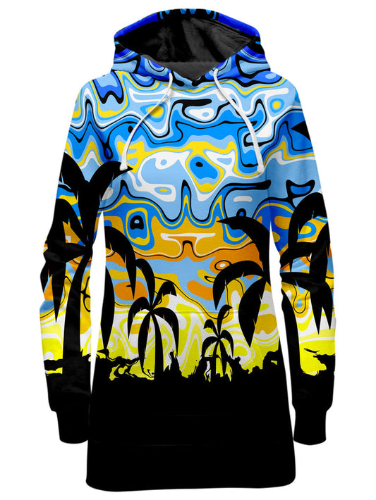 Tropical Night Hoodie Dress Sartoris Art Epic Hoodie