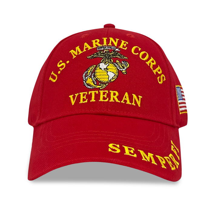 U.S. Marine Corps Veteran Hat (Red)