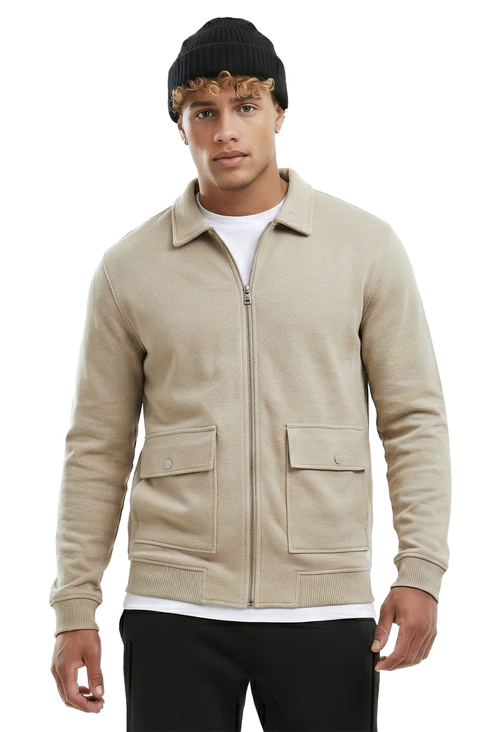 Utility Zip Sweatshirt Jacket