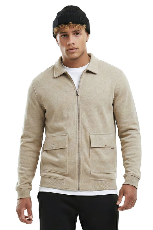 Utility Zip Sweatshirt Jacket