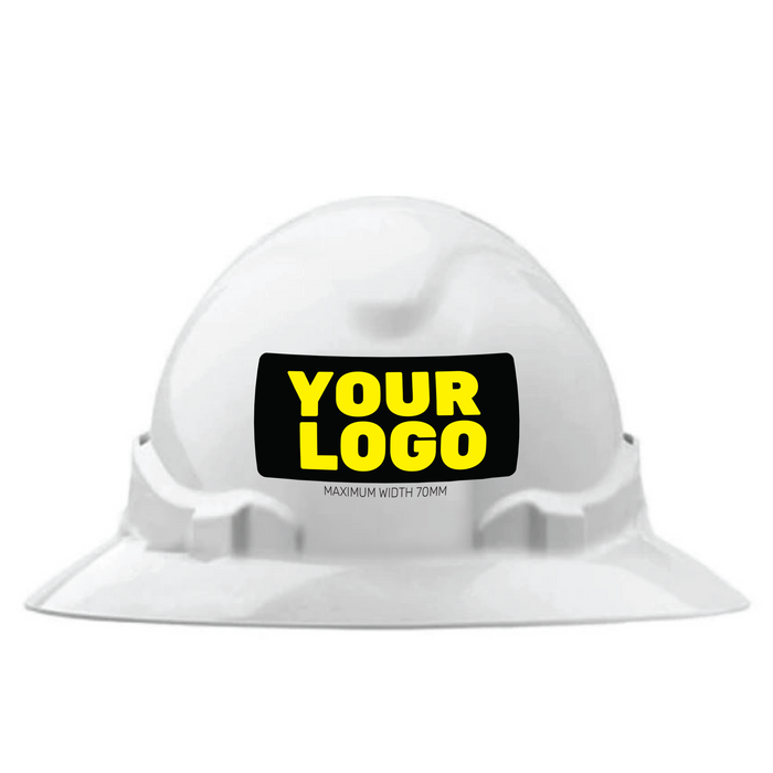 V6 Hard Hat Unvented Full Brim (Logo Printed) Minimum of 20
