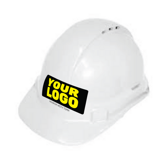 V9 Hard Hat Vented Pushlock Harness (Logo Printed) Minimum Of 20 +132 Set Up Fee