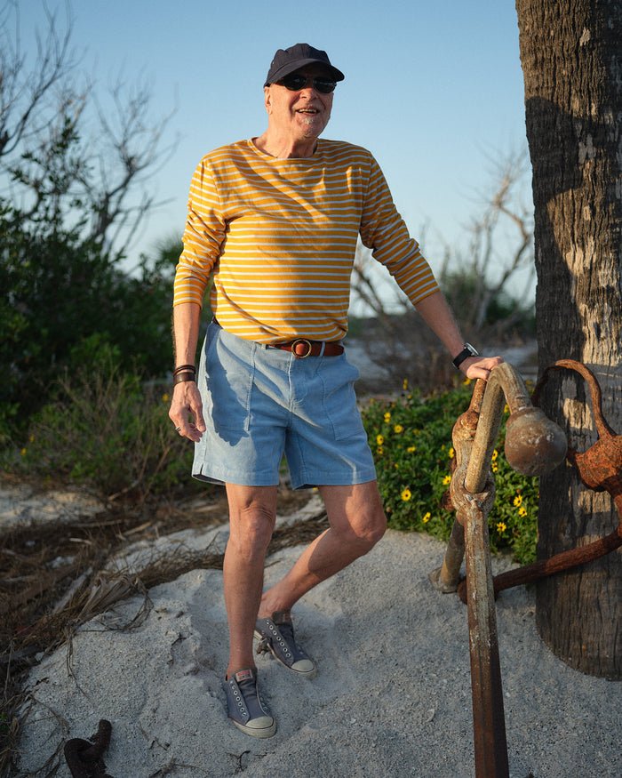 Ventura Short in Bimini Blue Corduroy