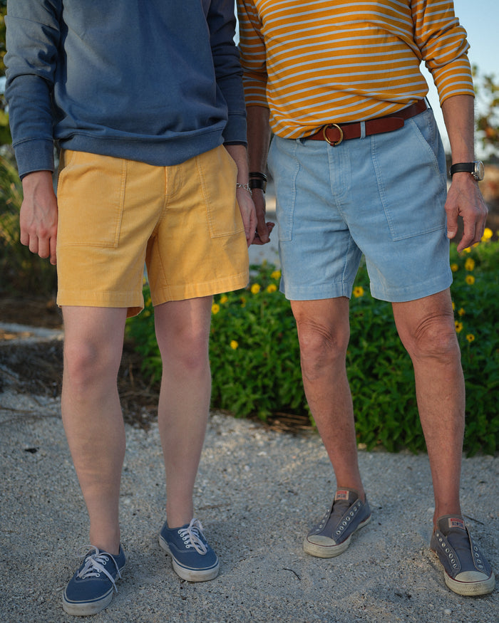 Ventura Short in Bimini Blue Corduroy
