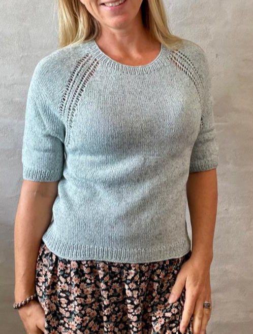Vera Summer t-shirt with raglan seams by Önling, No 21 + No 13 kit Knitting kits Önling - Katrine Hannibal