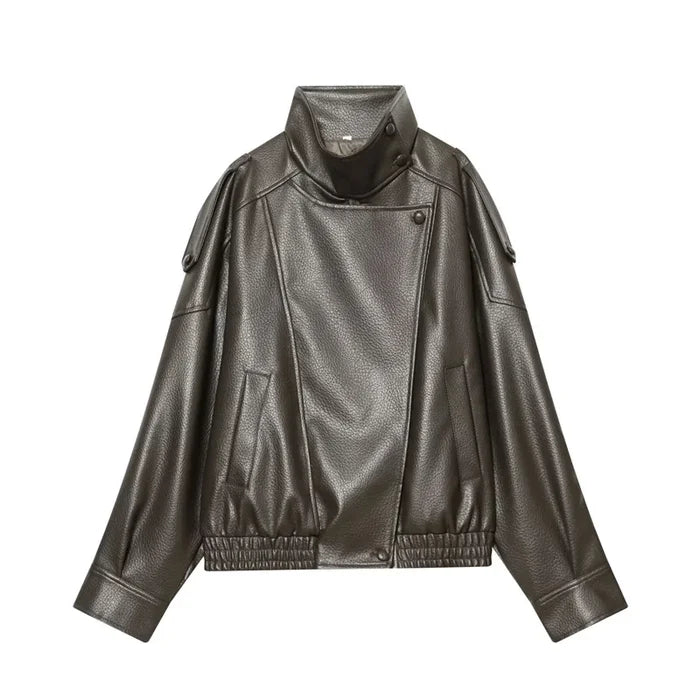 Veste en simili cuir