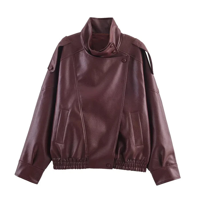 Veste en simili cuir