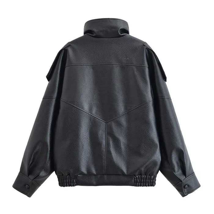 Veste en simili cuir