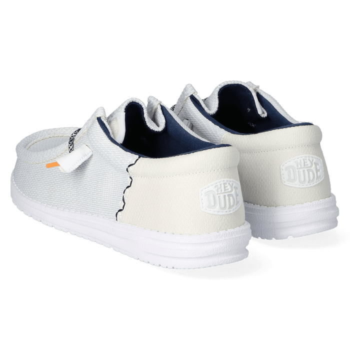 Wally Funk Open Mesh Dames Instappers White/White