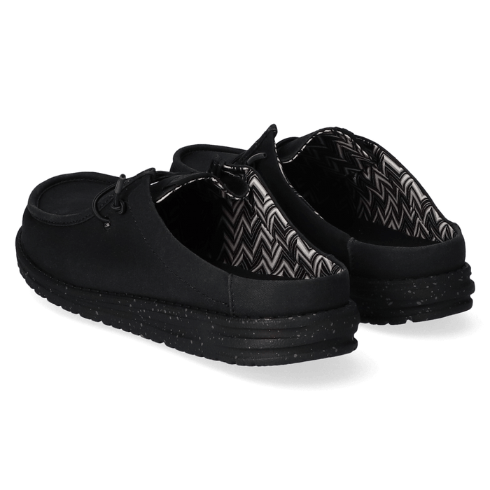 Wally Slip Canvas Heren Instappers Black/Black