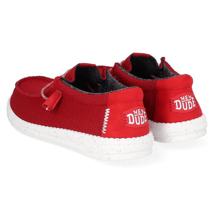 Wally Sport Mesh Heren Instappers Dark Red