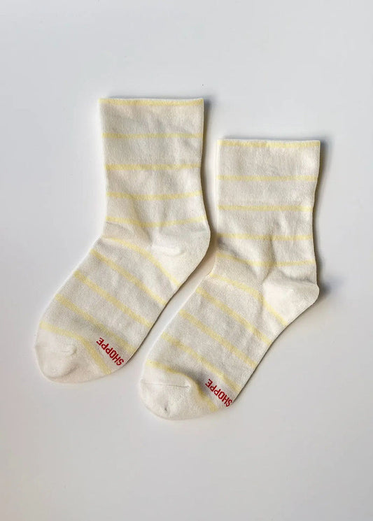 Wally Stripe Socks - Lemon