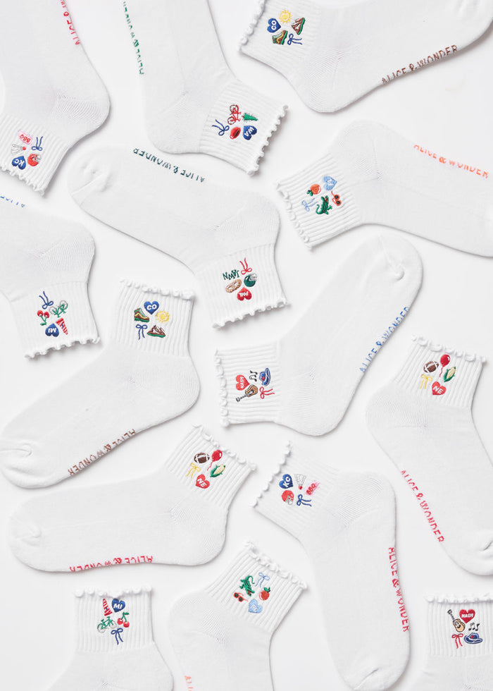 Washington Icons Ruffle Sock