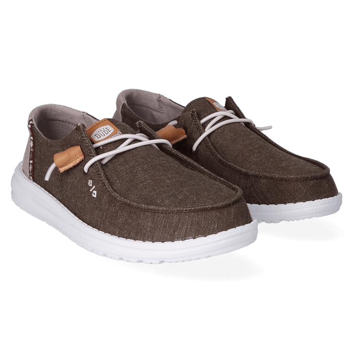 Wendy Chambray Boho Dames Instappers Black