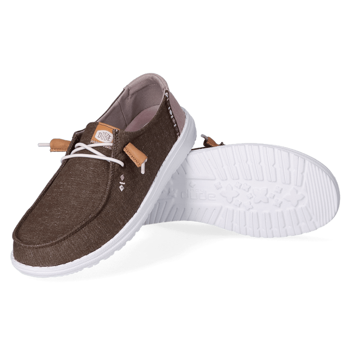 Wendy Chambray Boho Dames Instappers Black
