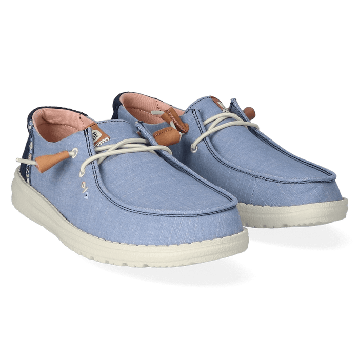 Wendy Chambray Boho Dames Instappers Blue