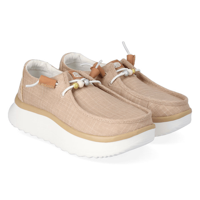 Wendy Peak Baja Dames Instappers Stripe Tan