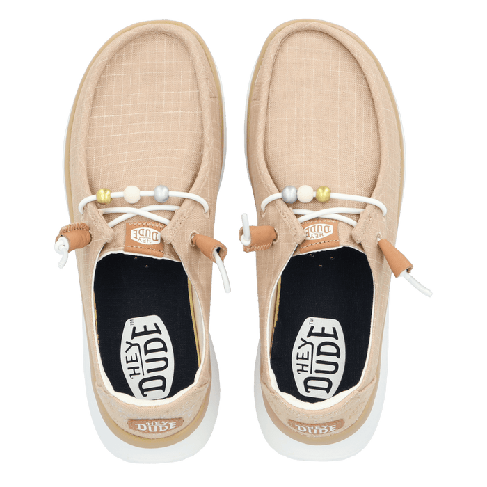 Wendy Peak Baja Dames Instappers Stripe Tan