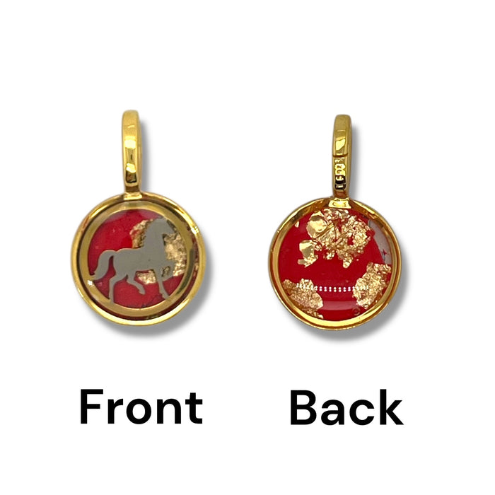 Year of the Horse Charm | Gold & Silver