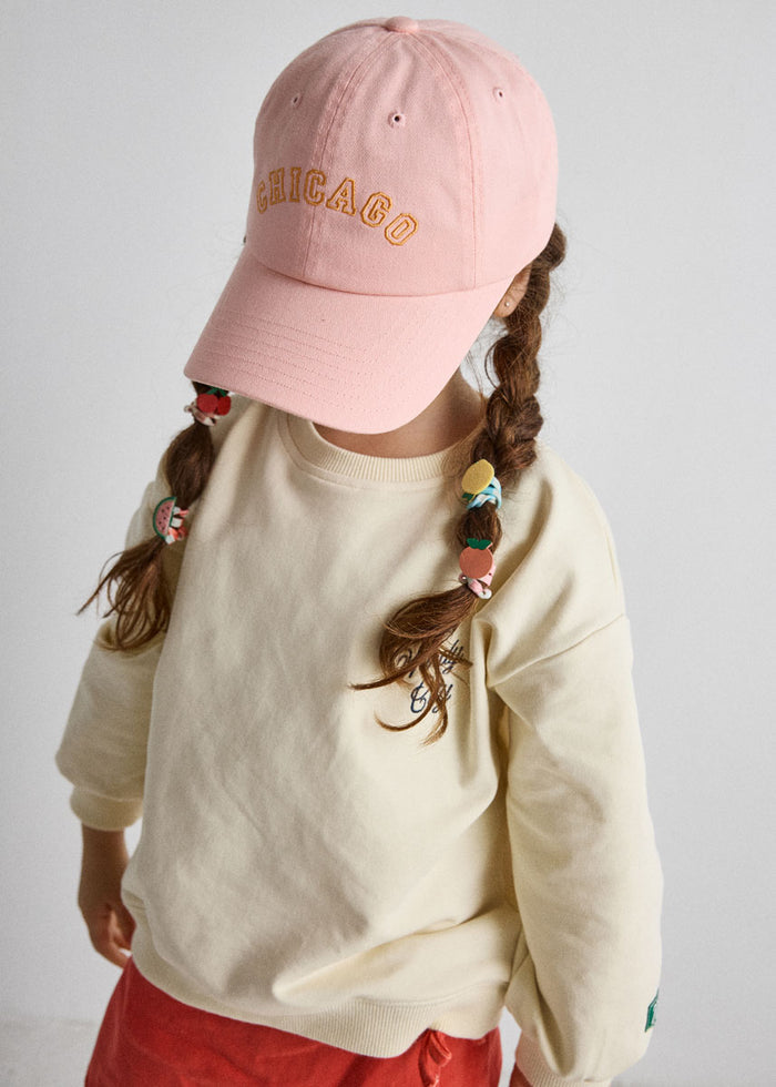 Youth Chicago Arch Dad Hat - Pink & Orange
