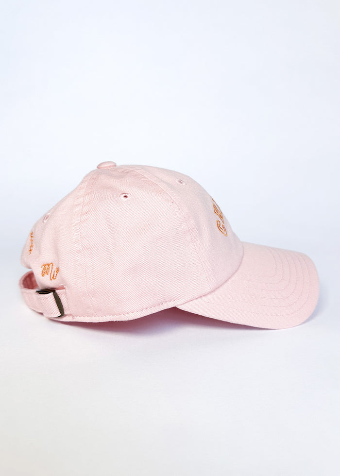 Youth Chicago Arch Dad Hat - Pink & Orange