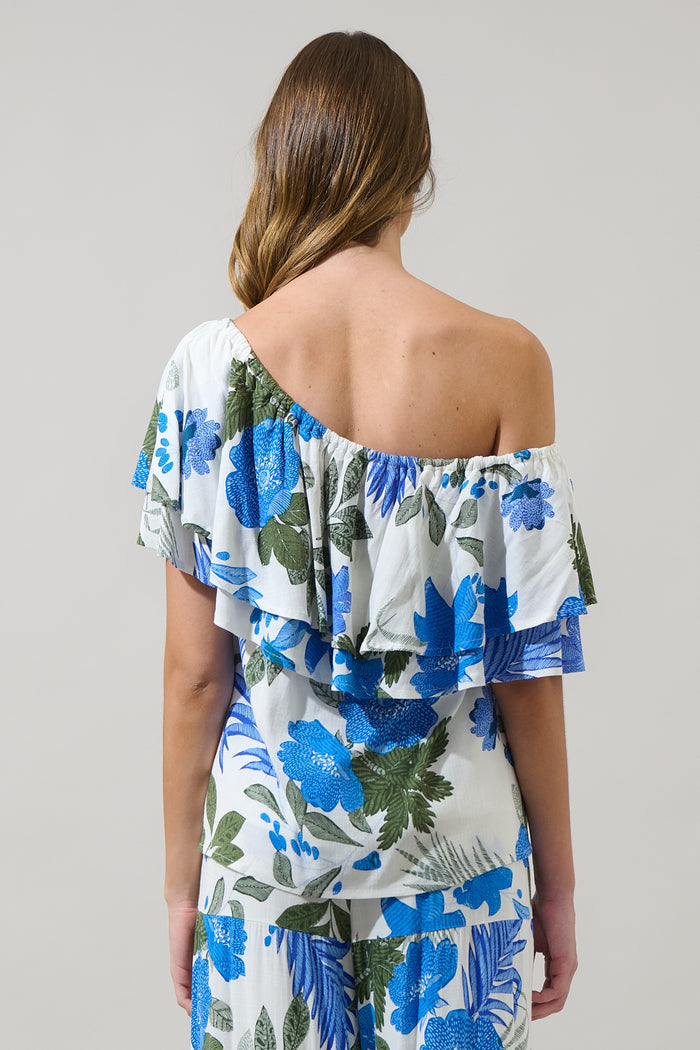 Zurie Floral Talisy Off Shoulder Top