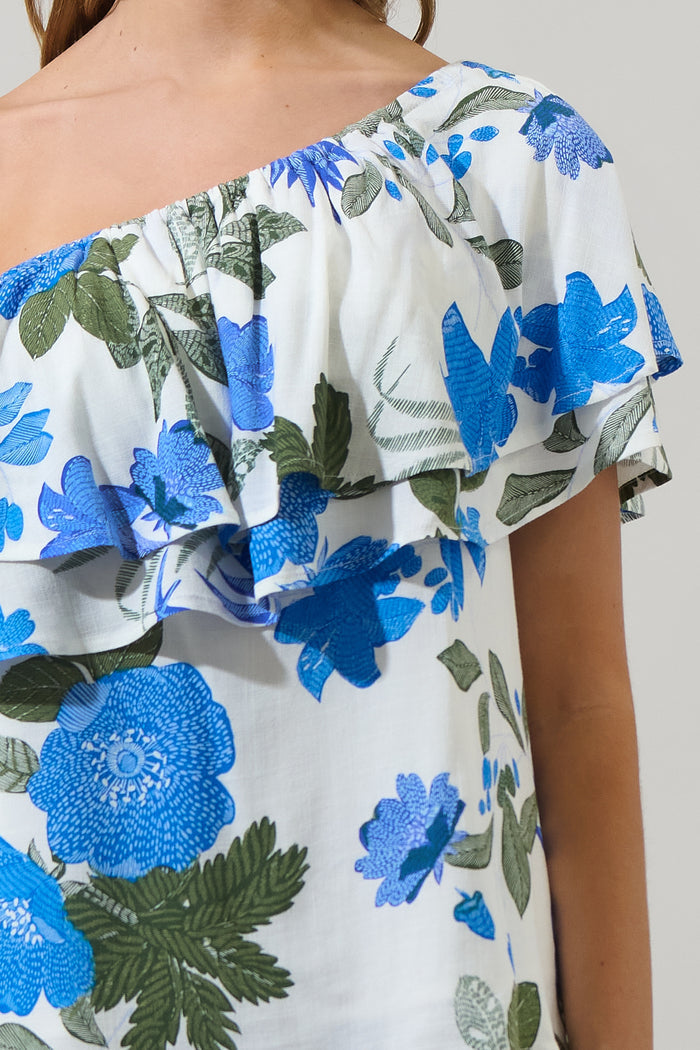 Zurie Floral Talisy Off Shoulder Top